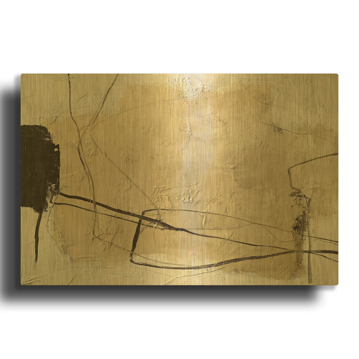 'Cloudline' By Design Fabrikken Gold Metal Wall Art