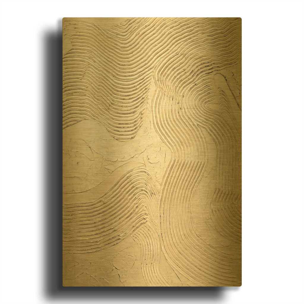'Metallic - Champagne' By Design Fabrikken Gold Metal Wall Art