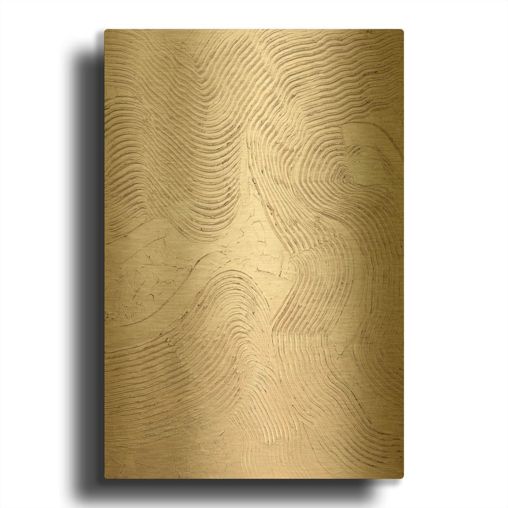 'Metallic - Rose' By Design Fabrikken Gold Metal Wall Art