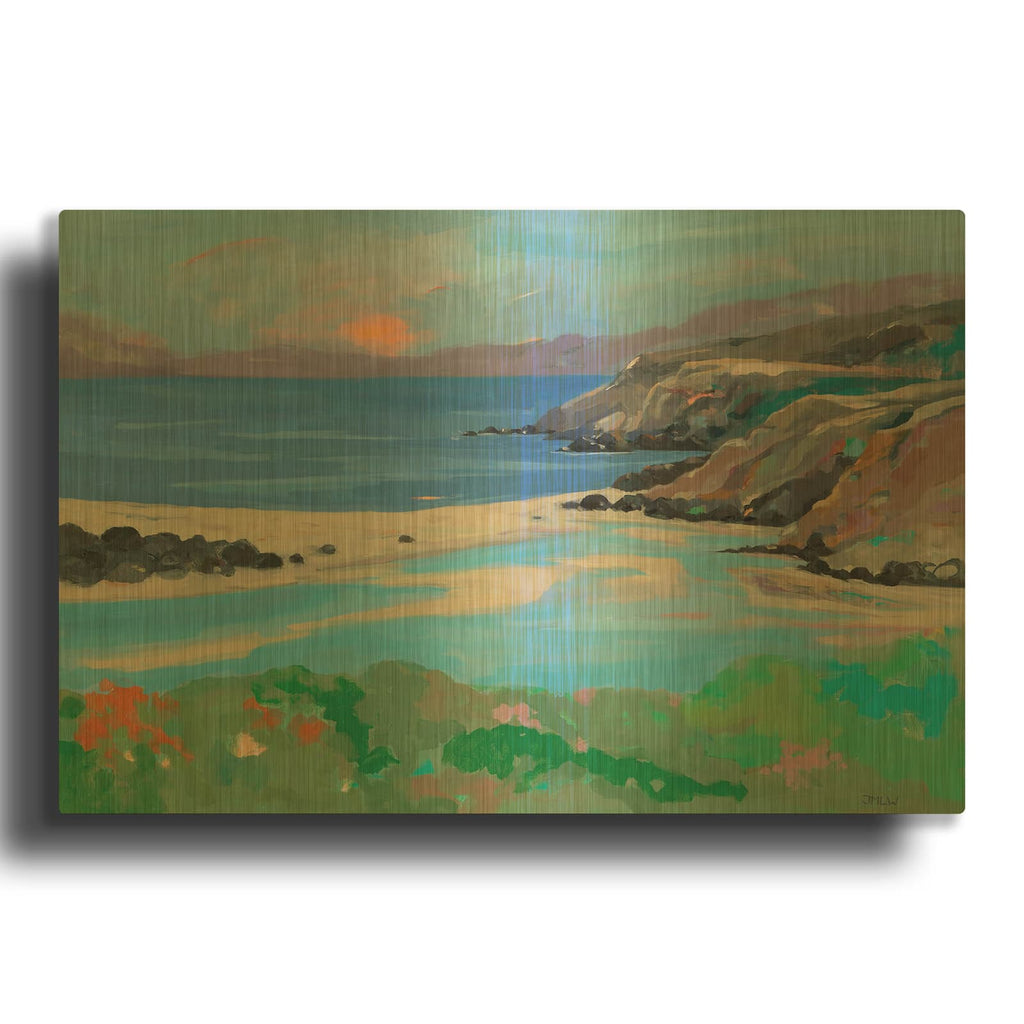 'Gualala Point' By Jenny Wantuch Gold Metal Wall Art