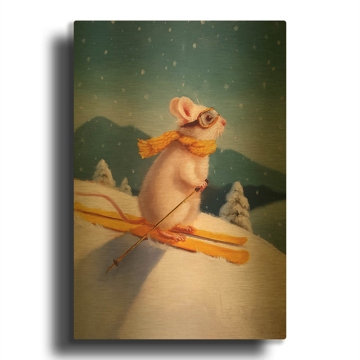 'Free Rider' By Lucia Heffernan Gold Metal Wall Art