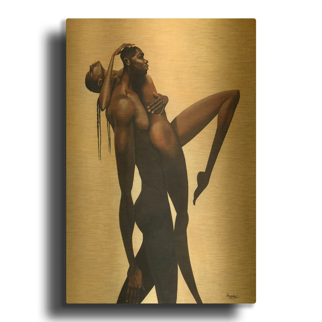'Take Me Away' By Manasseh Johnson Sr Gold Metal Wall Art