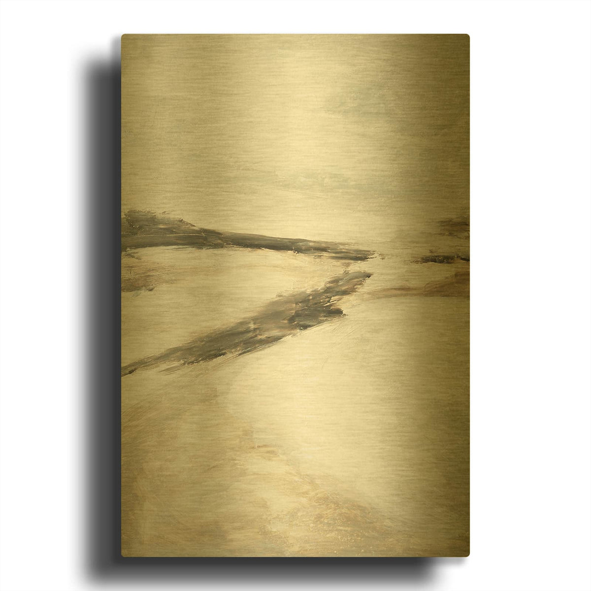 'Effortless No. 1' By NLS Design Gold Metal Wall Art