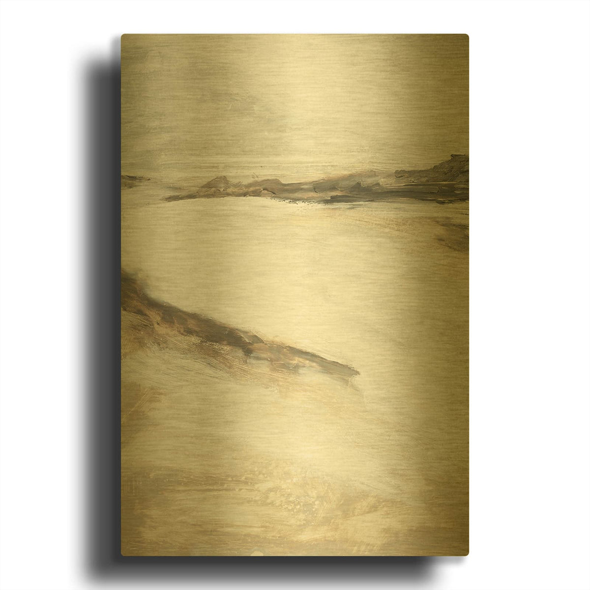 'Effortless No. 2' By NLS Design Gold Metal Wall Art