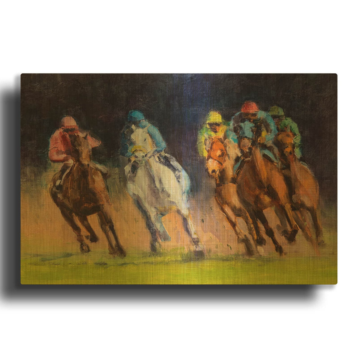 'Around The Bend' By Valtcho Tonov Gold Metal Wall Art