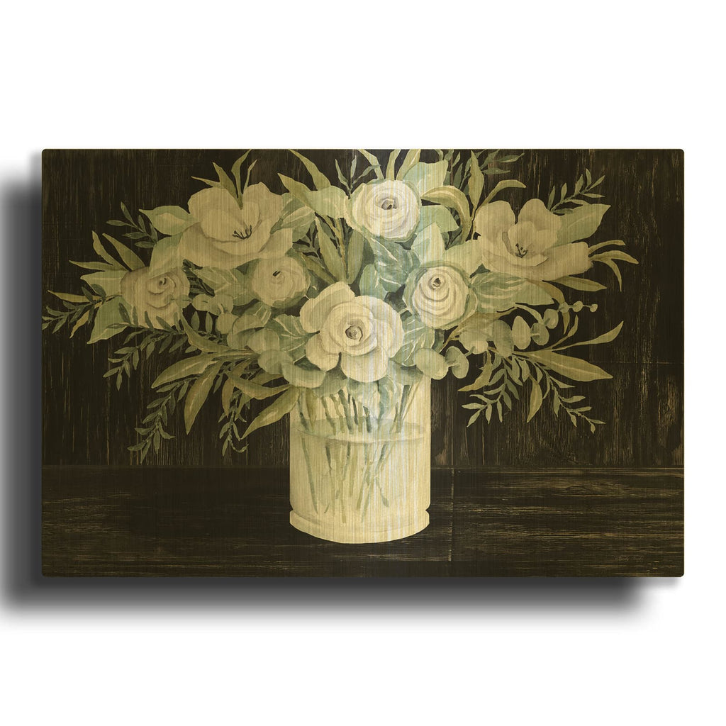 'Beautiful Bouquet' By Cindy Jacobs Gold Metal Wall Art