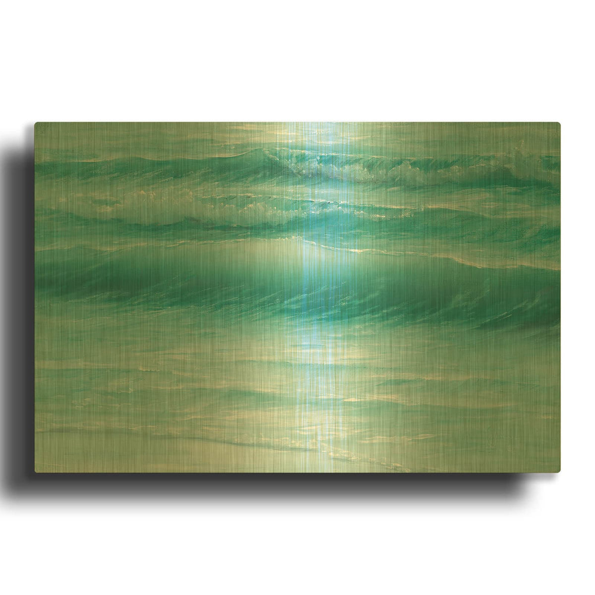 'Light In The Water' By Georgia Janisse Gold Metal Wall Art