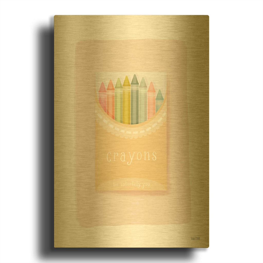 'Be Colorfully You' By House Fenway Gold Metal Wall Art