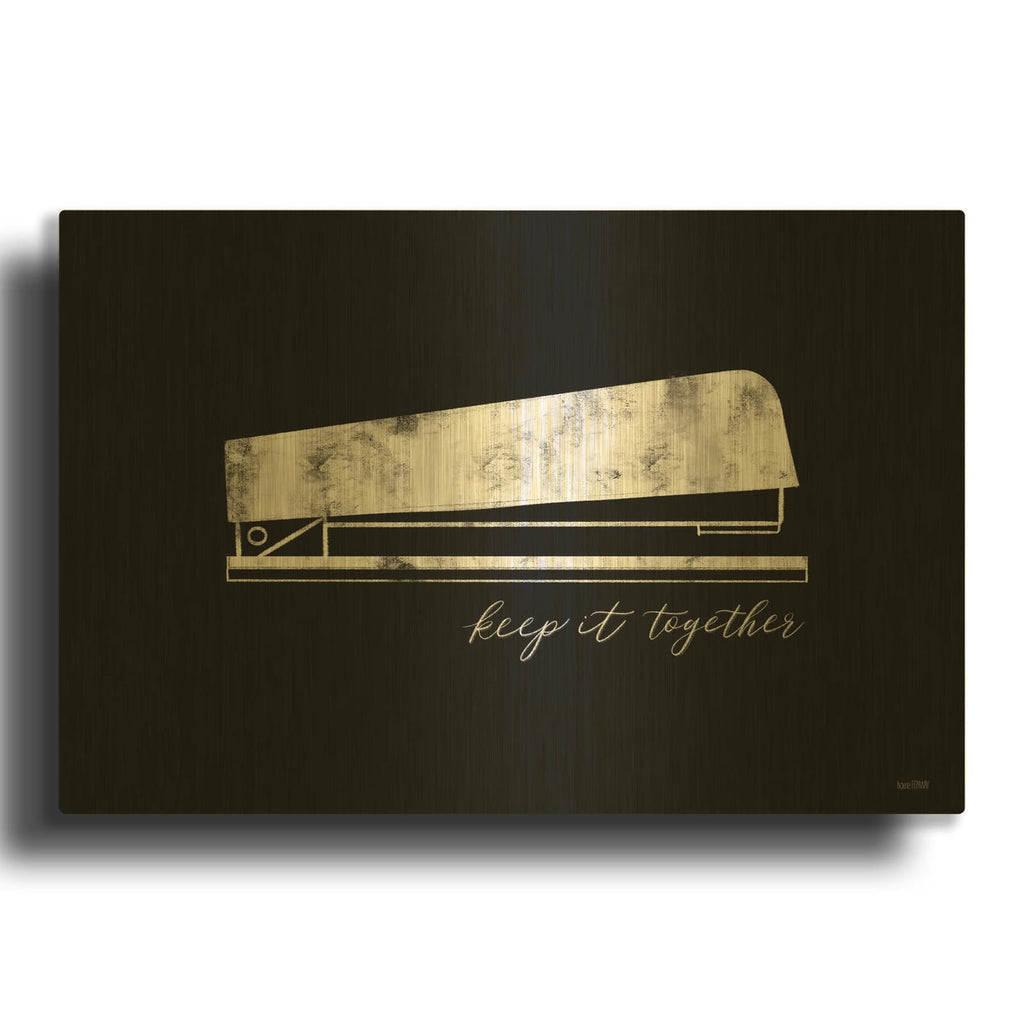 'Keep It Together' By House Fenway Gold Metal Wall Art