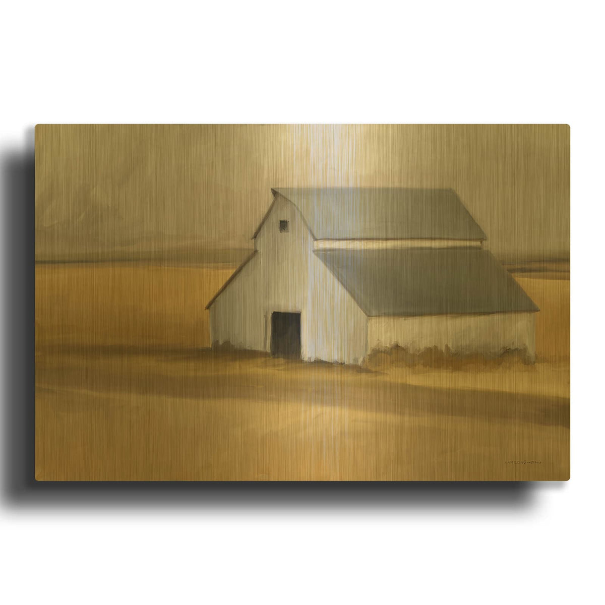 'Wooden Wonder' By Kamdon Kreations Gold Metal Wall Art