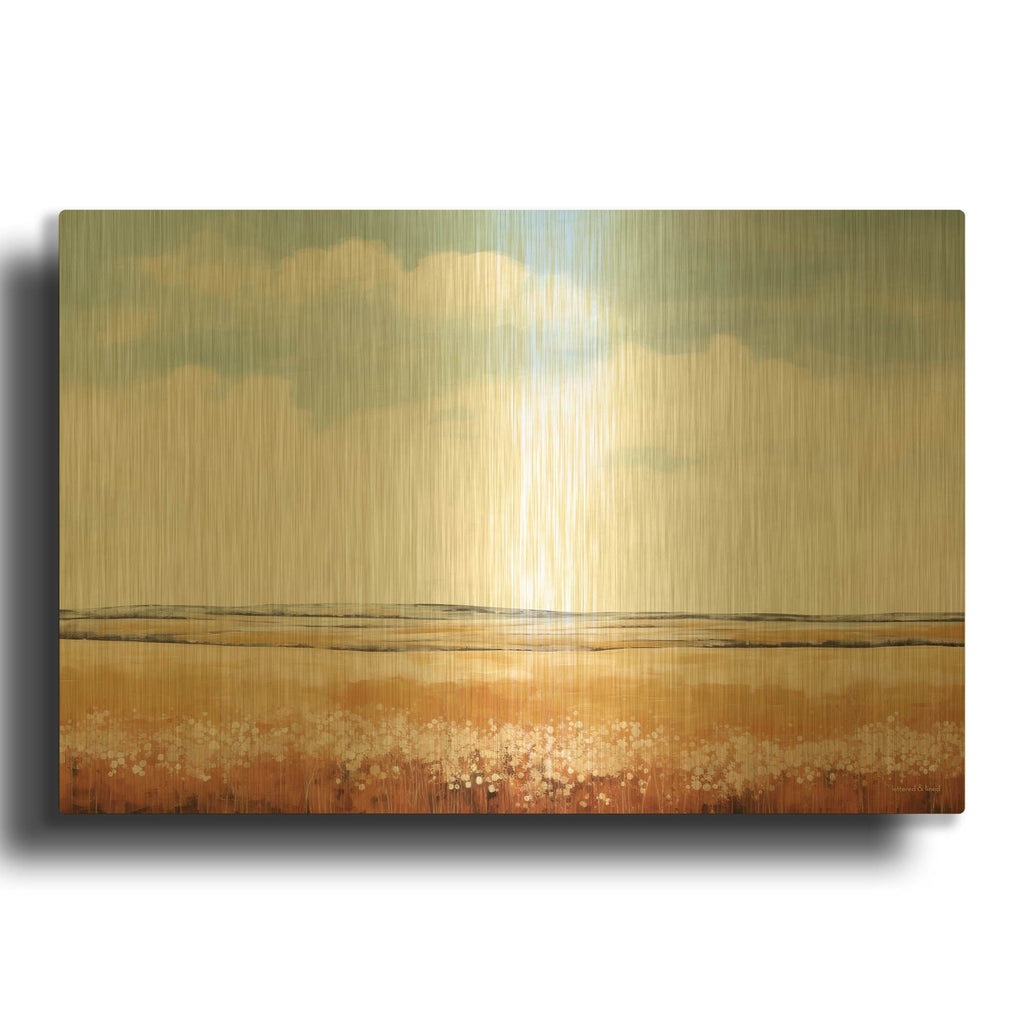 'Serene Setting' By Lettered Gold Metal Wall Art