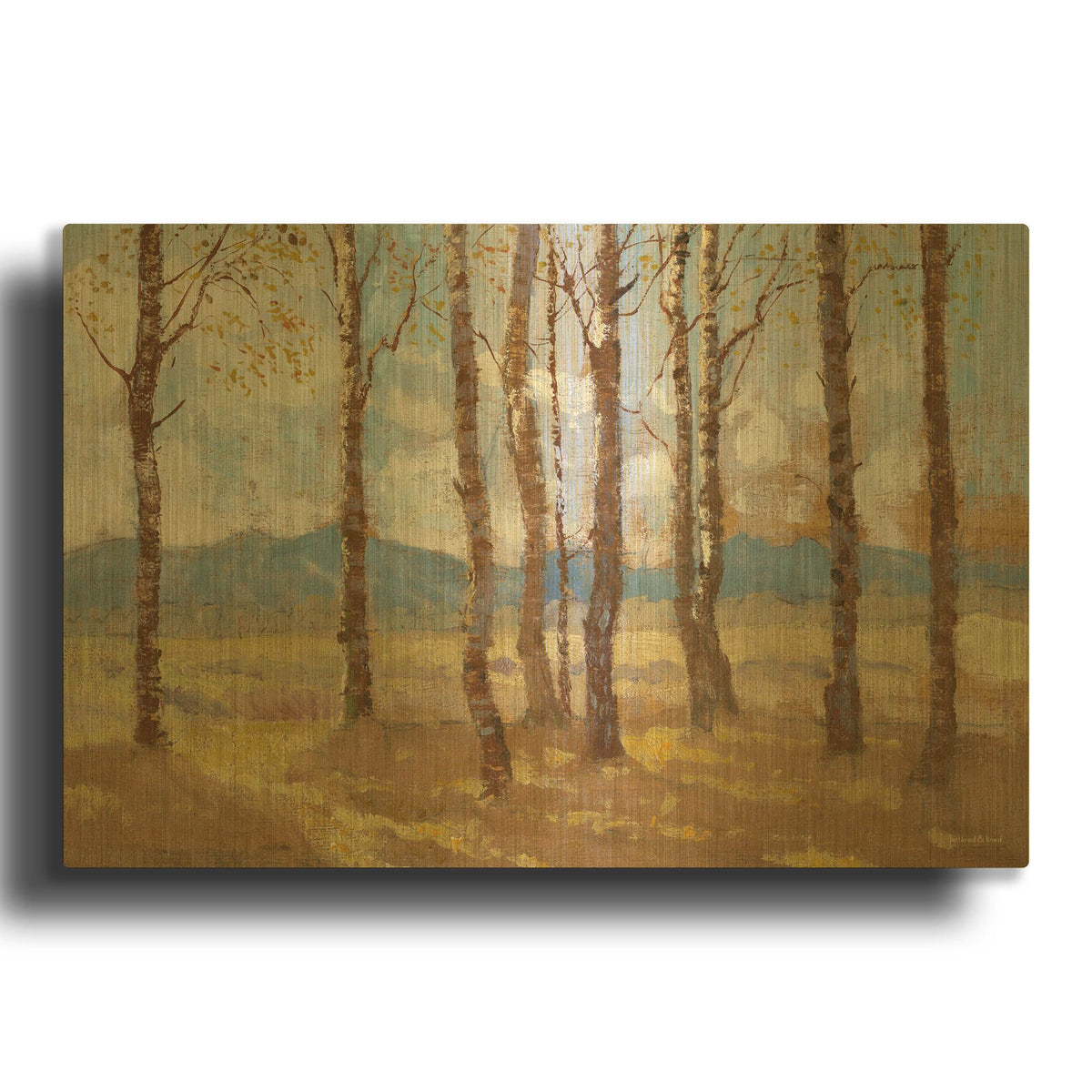 'Simple Grove' By Lettered Gold Metal Wall Art