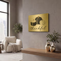 'Thankful' By Lettered Gold Metal Wall Art