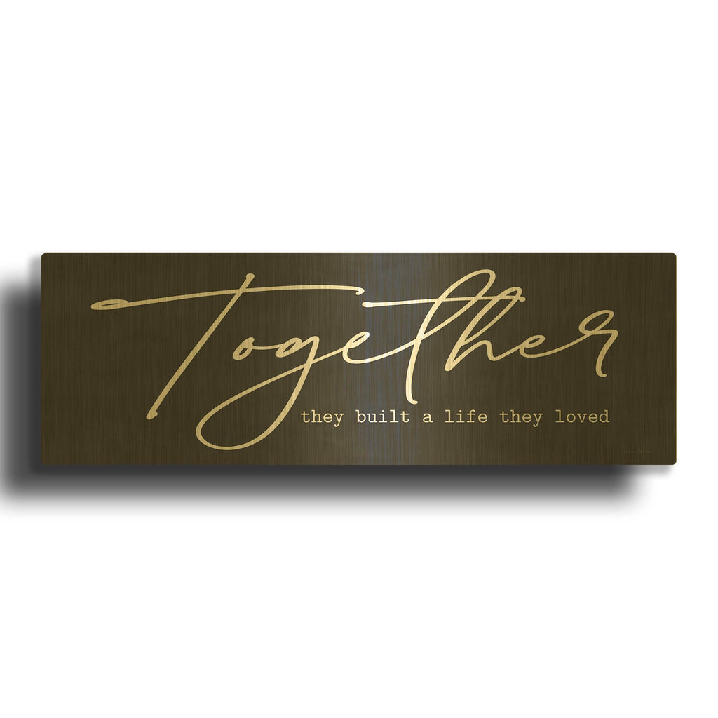 'Together' By Lettered Gold Metal Wall Art