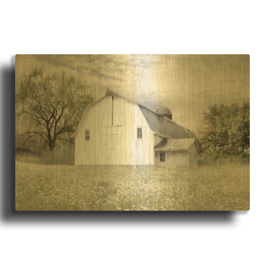 'Brownsville Sunrise' By Lori Deiter Gold Metal Wall Art