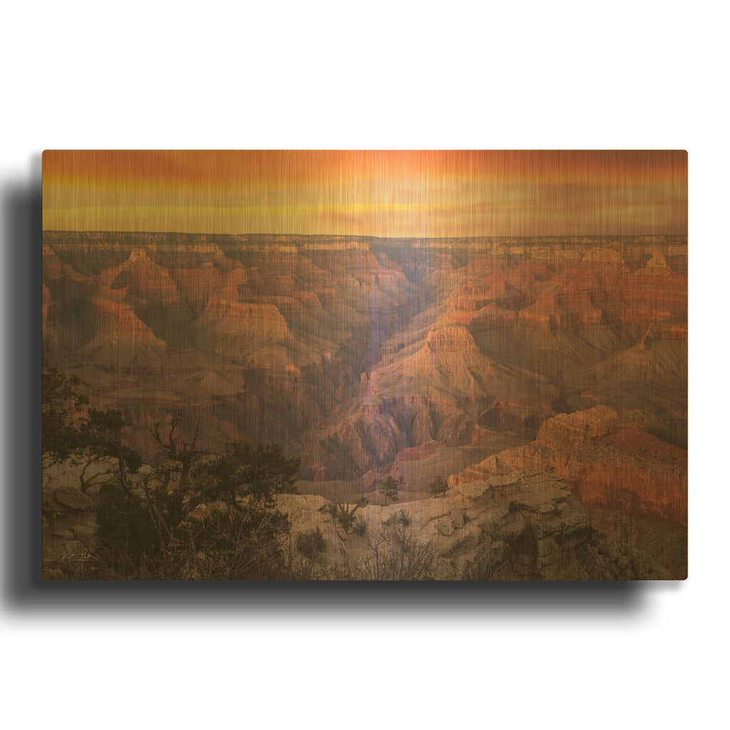 'Colors Of The Grand Canyon 1' By Martin Podt Gold Metal Wall Art