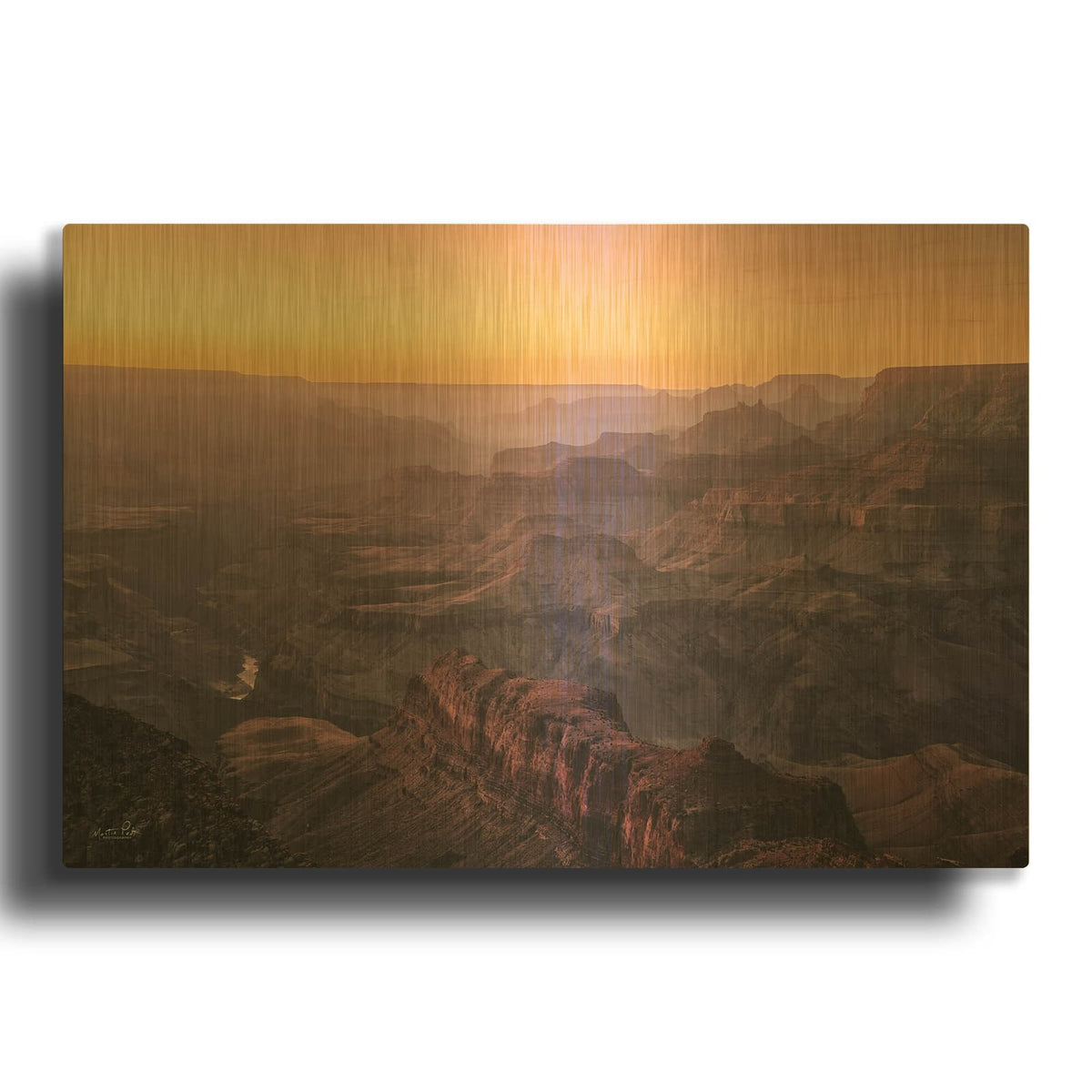 'Colors Of The Grand Canyon 2' By Martin Podt Gold Metal Wall Art