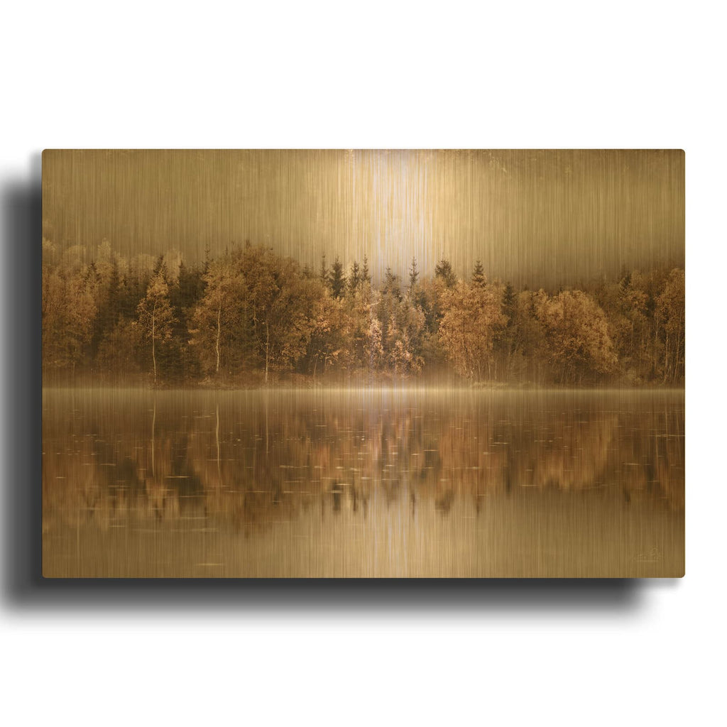 'Layers' By Martin Podt Gold Metal Wall Art