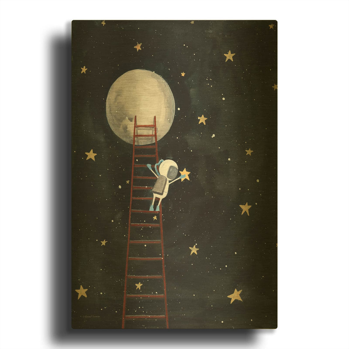 'Grab A Star' By Rachel Nieman Gold Metal Wall Art