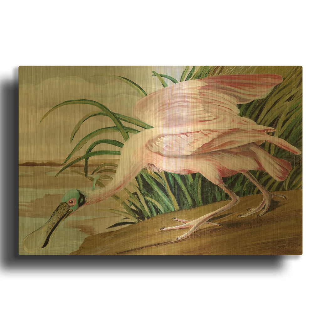 'Spoon Bill' By Stellar Design Studio Gold Metal Wall Art