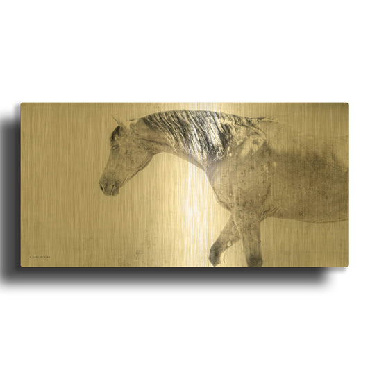 'Harrison' By Kari Brooks Gold Metal Wall Art