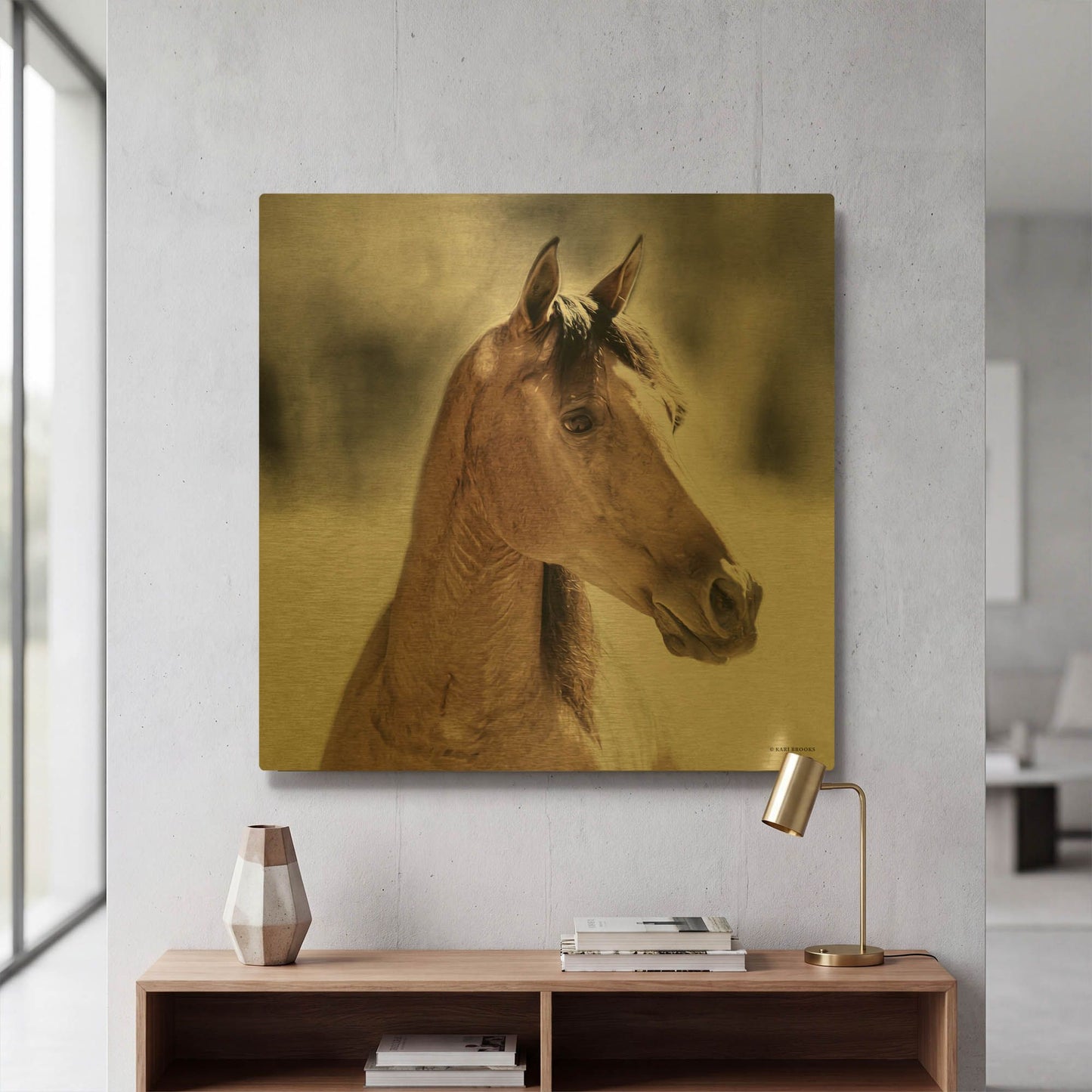 'Sugar' By Kari Brooks Gold Metal Wall Art