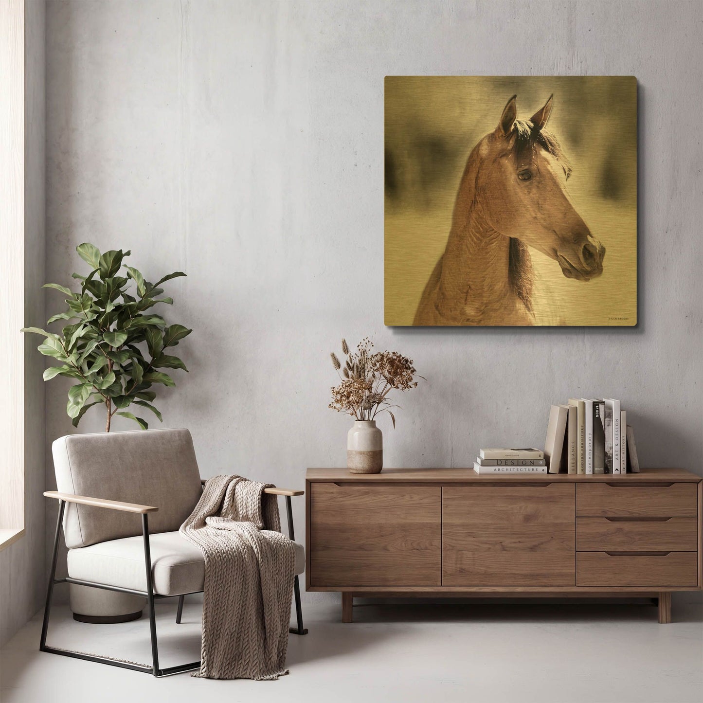 'Sugar' By Kari Brooks Gold Metal Wall Art