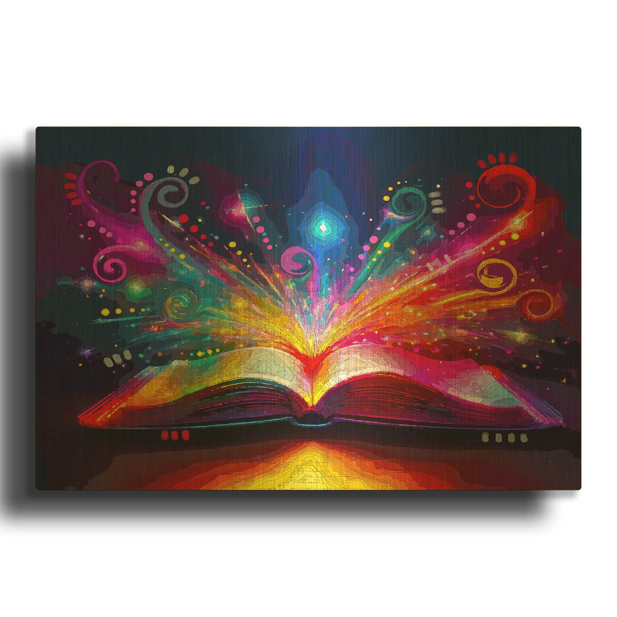 'The Open Book' By Dean Russo Gold Metal Wall Art