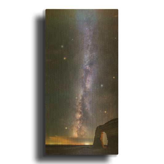 'Milky Way Magic' By Darren White Gold Metal Wall Art