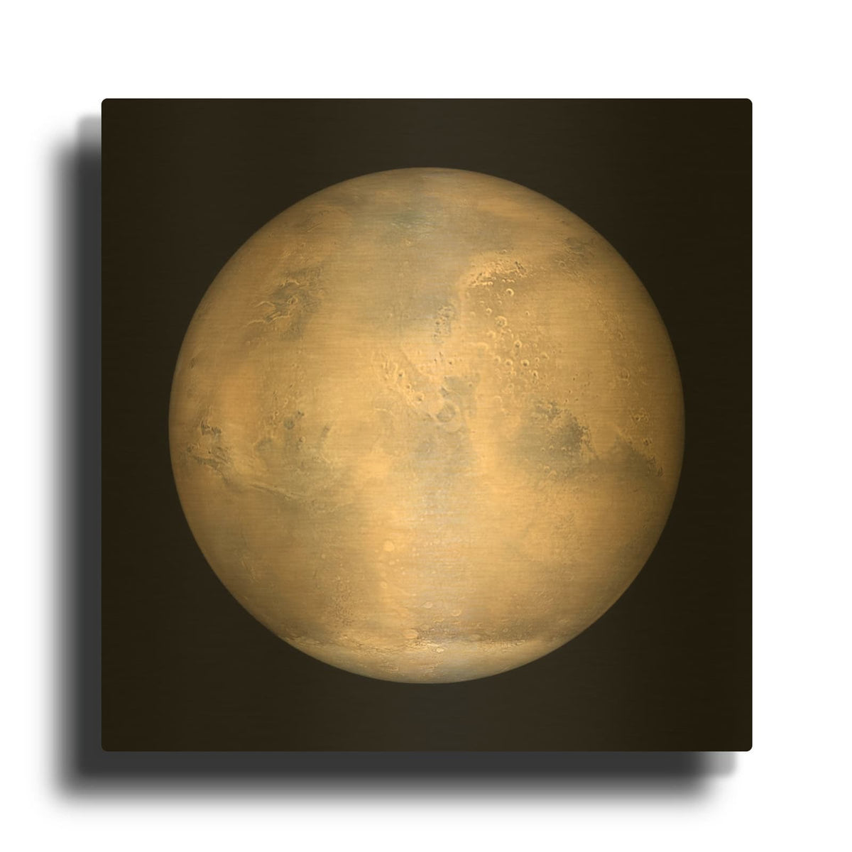 'Mars Opposition and Equinox' By NASA Space Photos Gold Metal Wall Art