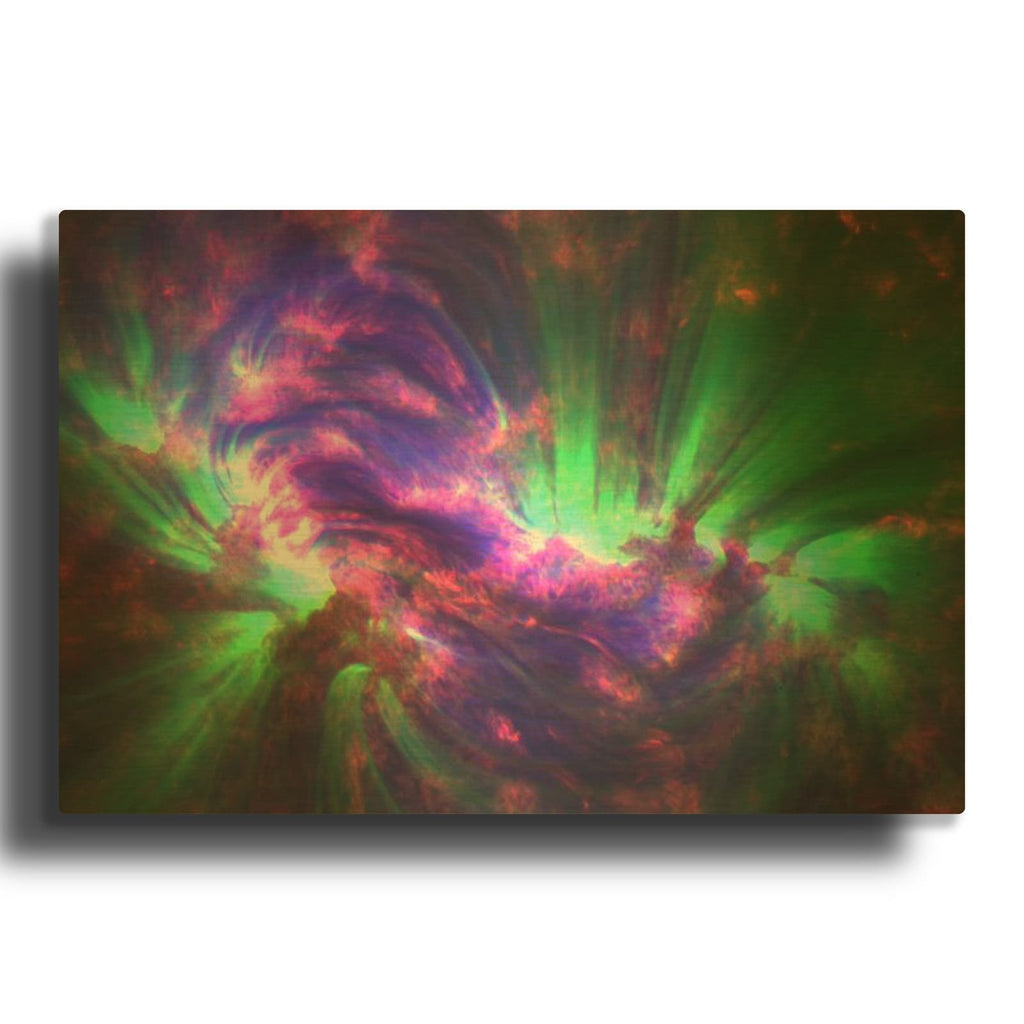 'SDO Spots Extra Energy in the Sun's Corona' By NASA Space Photos Gold Metal Wall Art