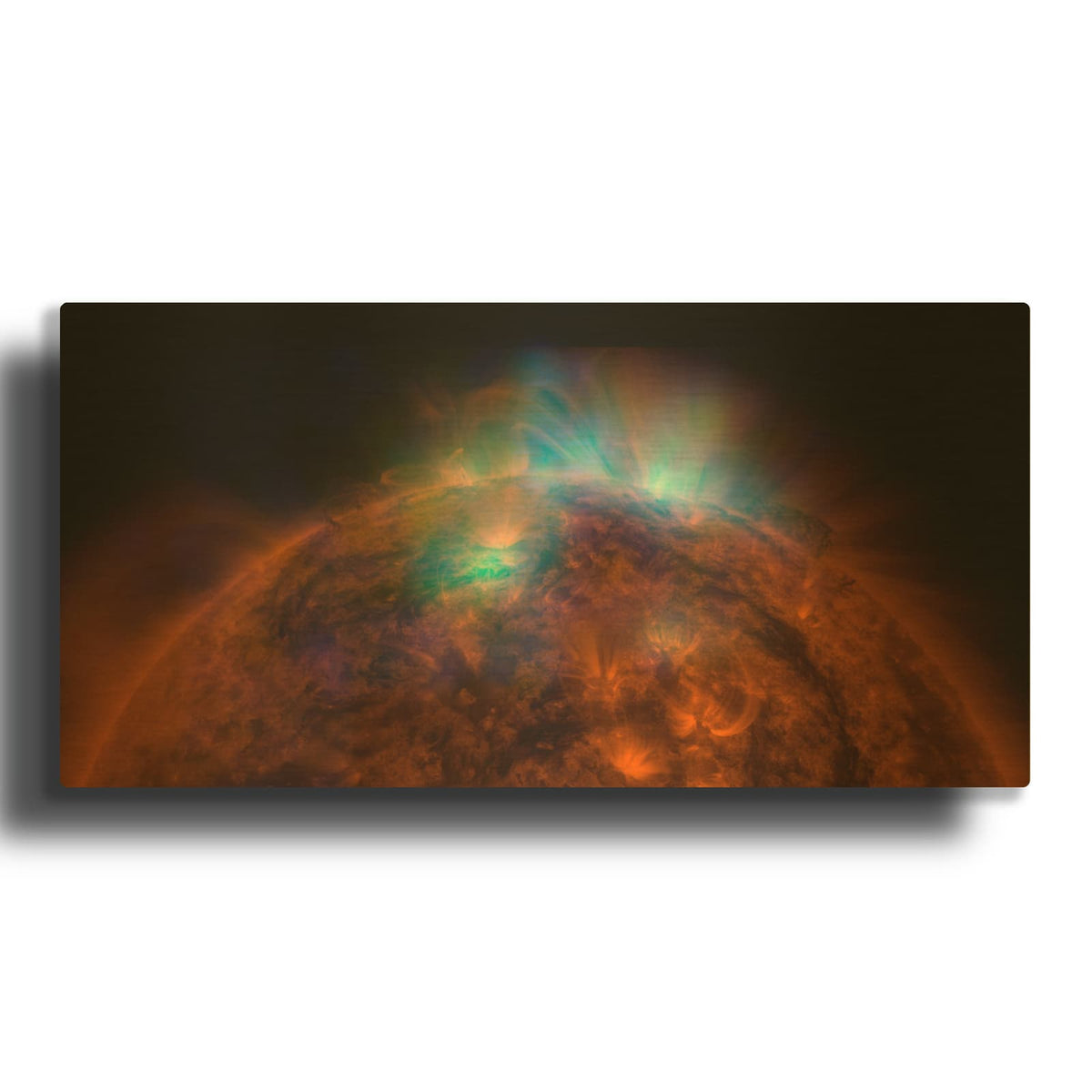 'Sun Shines in High-Energy X-rays' By NASA Space Photos Gold Metal Wall Art