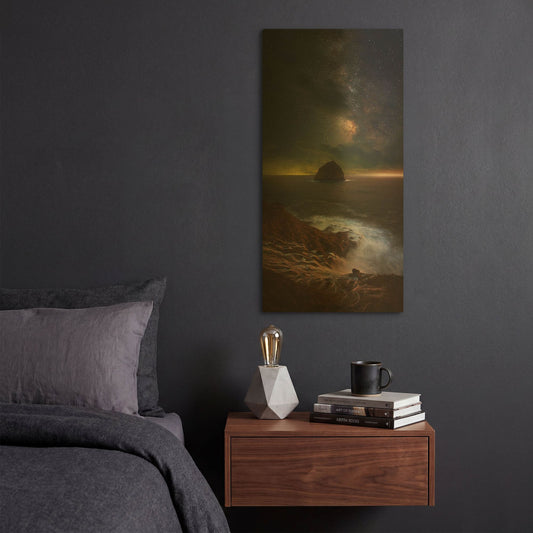 'Kiwanda Skies' By Darren White Gold Metal Wall Art