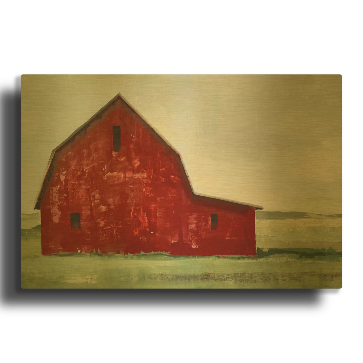 'Weathered And Wise No. 4' By Max Maxx Gold Metal Wall Art