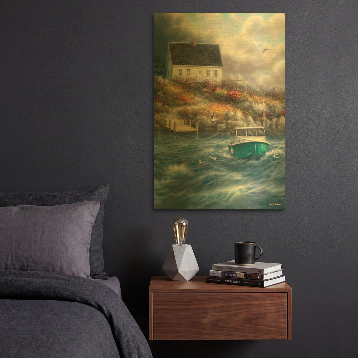'Cape Cod Afternoon' By Chuck Pinson Gold Metal Wall Art