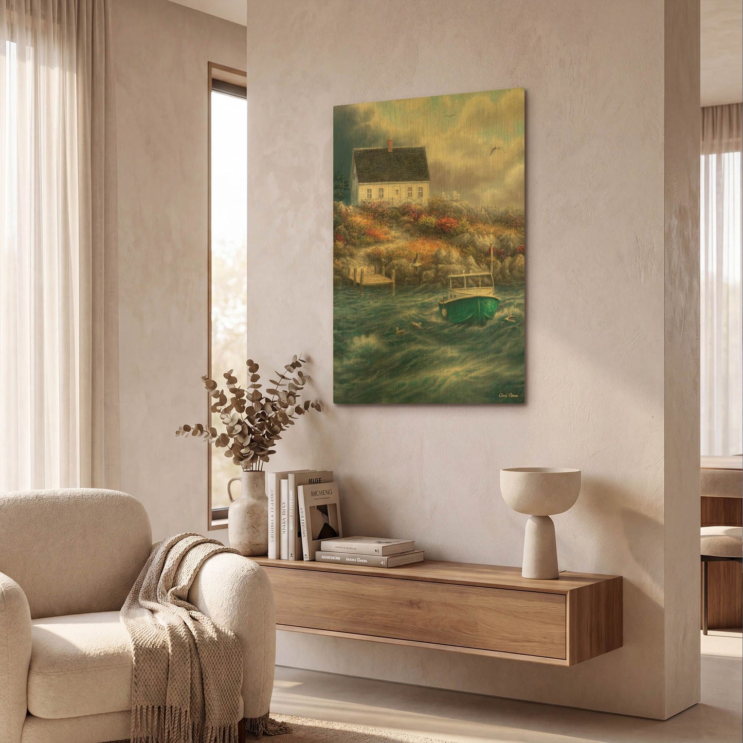 'Cape Cod Afternoon' By Chuck Pinson Gold Metal Wall Art
