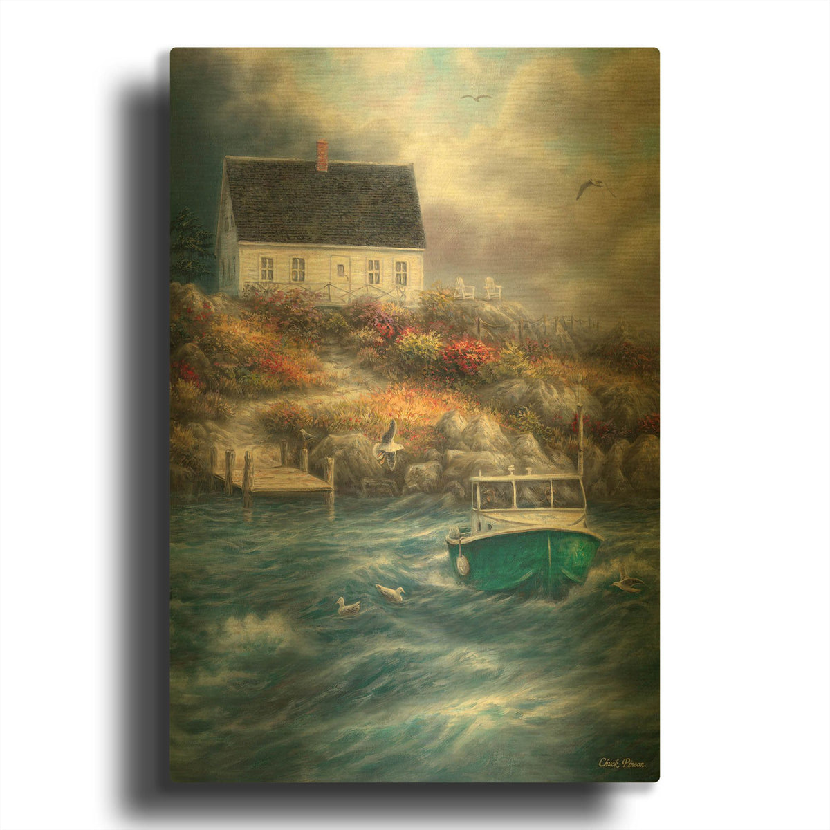 'Cape Cod Afternoon' By Chuck Pinson Gold Metal Wall Art