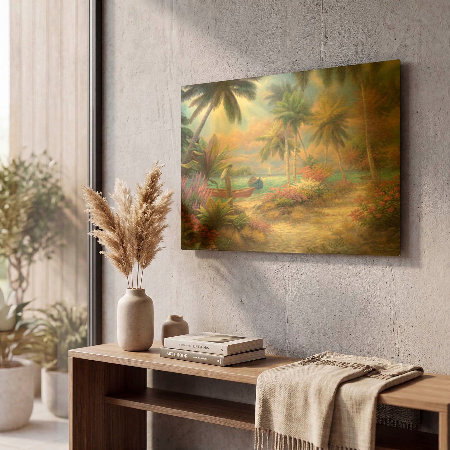 'Isle of Palms' By Chuck Pinson Gold Metal Wall Art