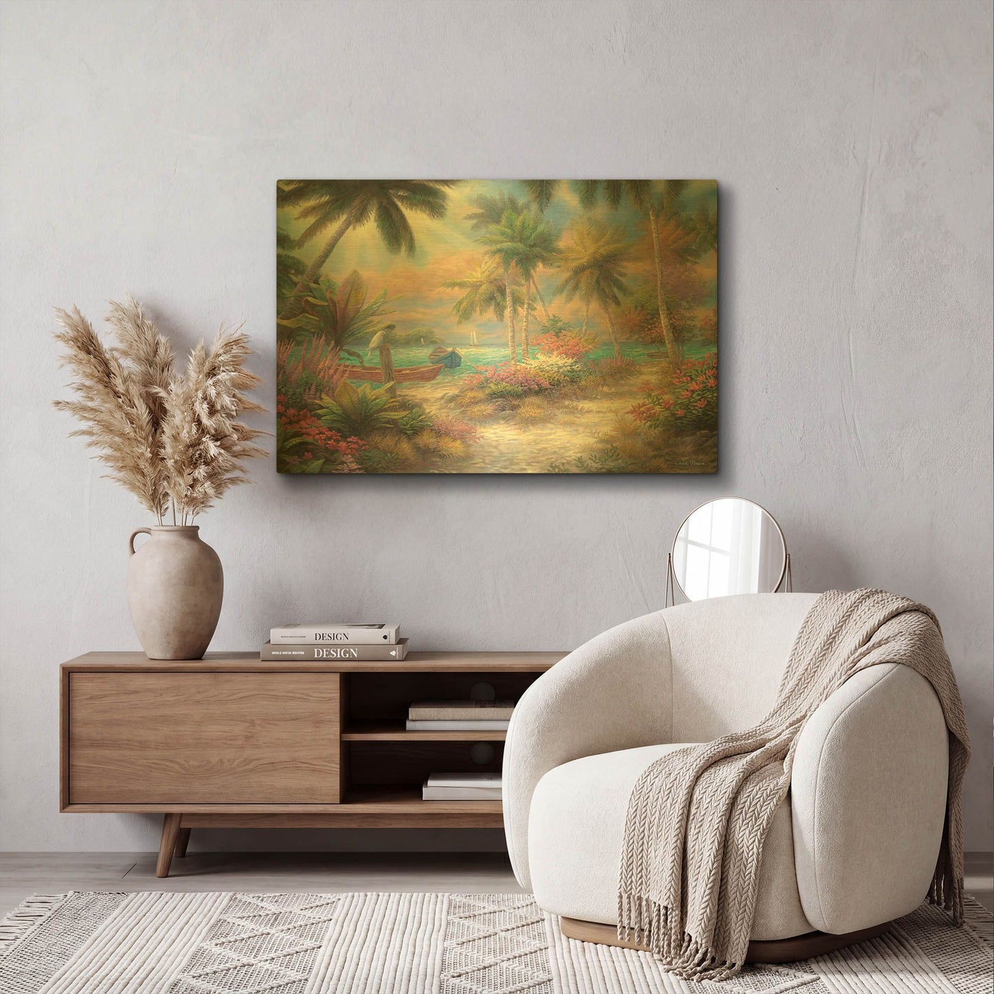 'Isle of Palms' By Chuck Pinson Gold Metal Wall Art