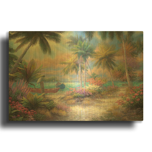 'Isle of Palms' By Chuck Pinson Gold Metal Wall Art