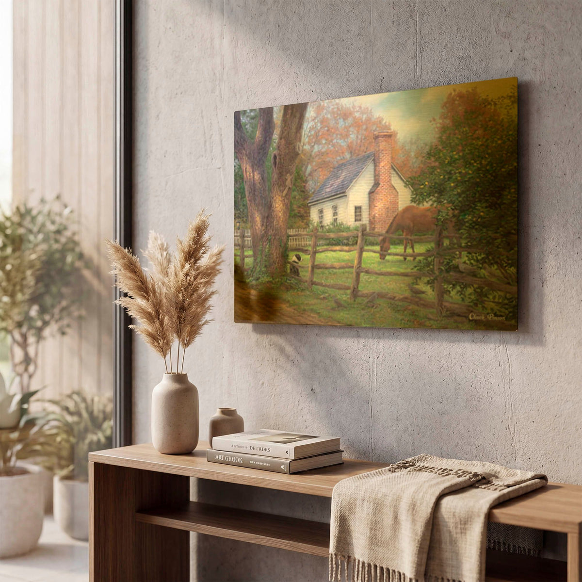 'Where Time Moves Slower' By Chuck Pinson Gold Metal Wall Art