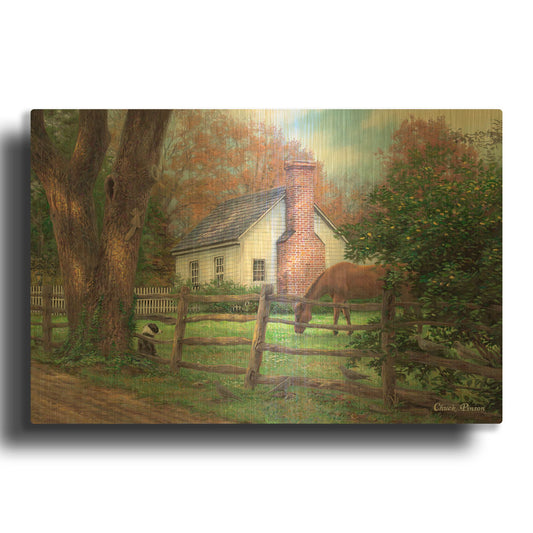 'Where Time Moves Slower' By Chuck Pinson Gold Metal Wall Art