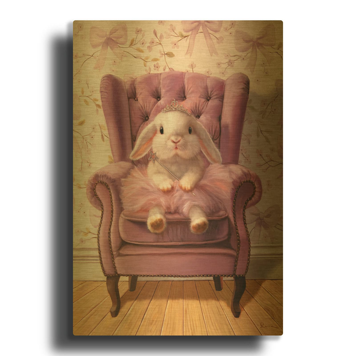 'Princess Tutu' By Lucia Heffernan Gold Metal Wall Art