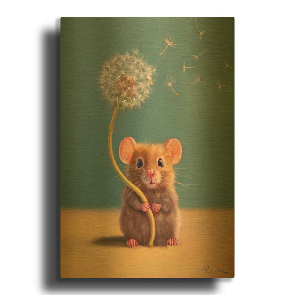 'Tiny Wishes' By Lucia Heffernan Gold Metal Wall Art