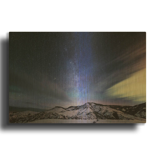 'Andromeda Rising' By Darren White Gold Metal Wall Art