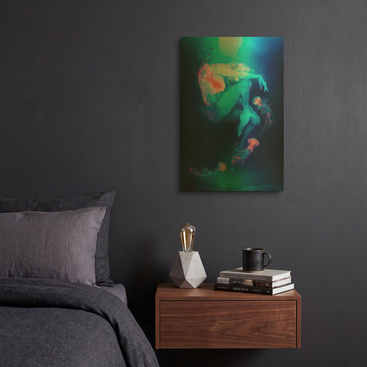 'Adagio for Stings' By Mario Sanchez Nevado Gold Metal Wall Art