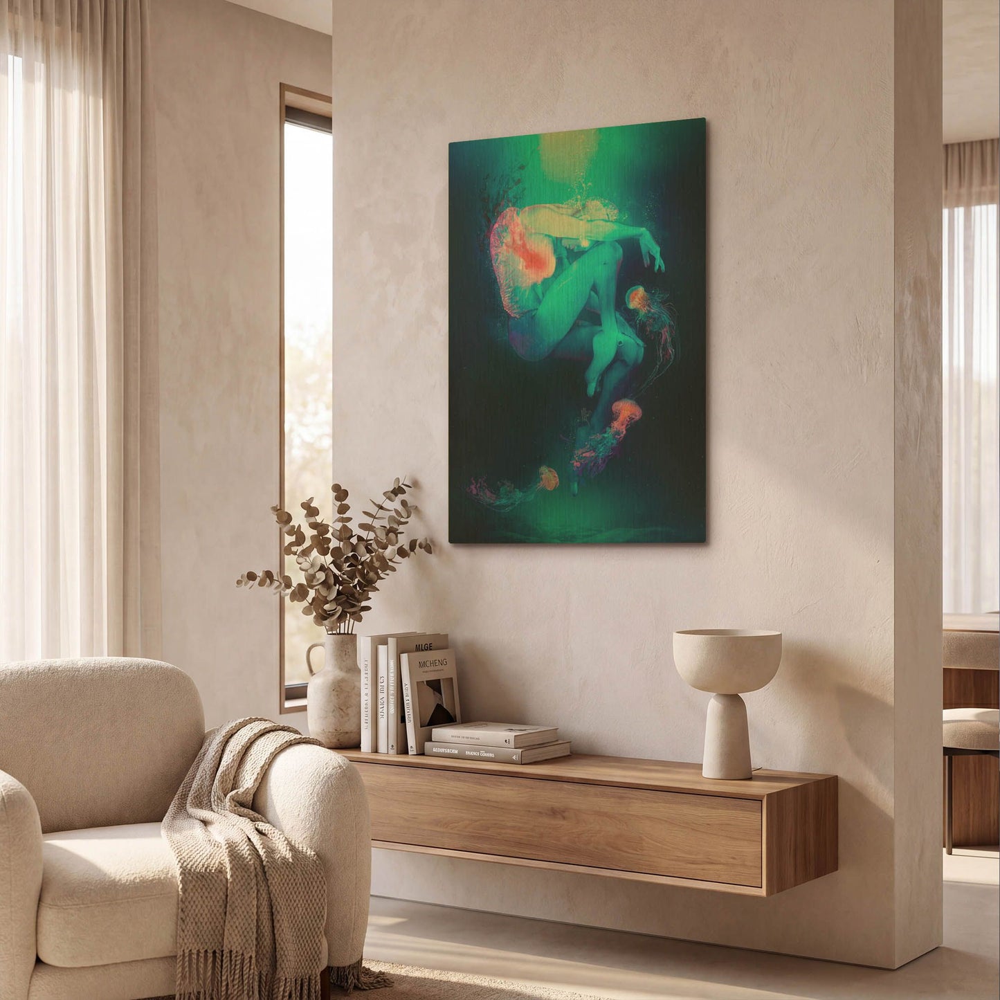 'Adagio for Stings' By Mario Sanchez Nevado Gold Metal Wall Art