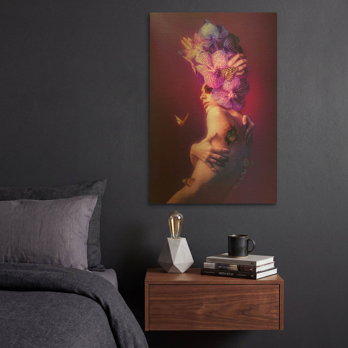 'Chrysalis' By Mario Sanchez Nevado Gold Metal Wall Art