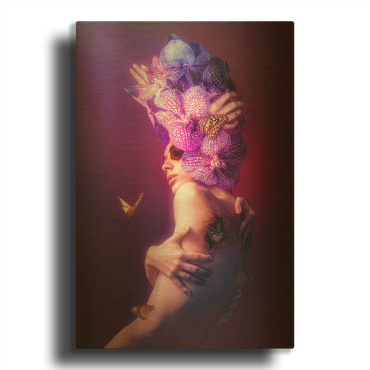 'Chrysalis' By Mario Sanchez Nevado Gold Metal Wall Art