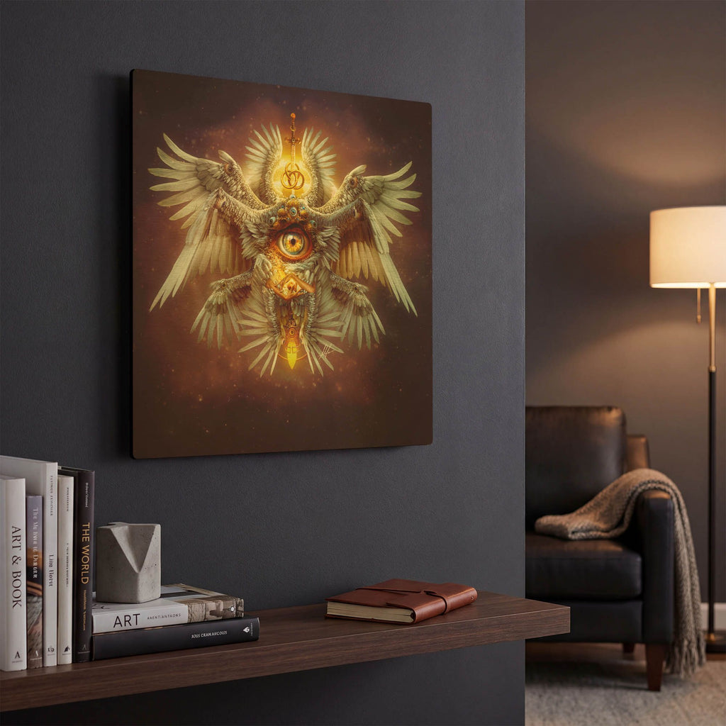 'Seraph' By Mario Sanchez Nevado Gold Metal Wall Art